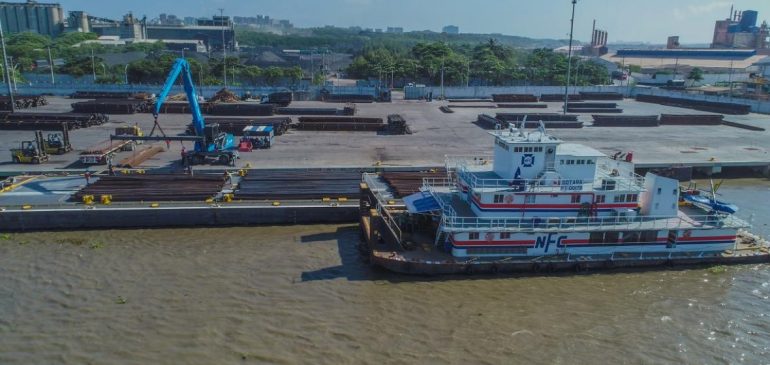 Compas Barranquilla realizó embarque récord de 5 mil toneladas de acero